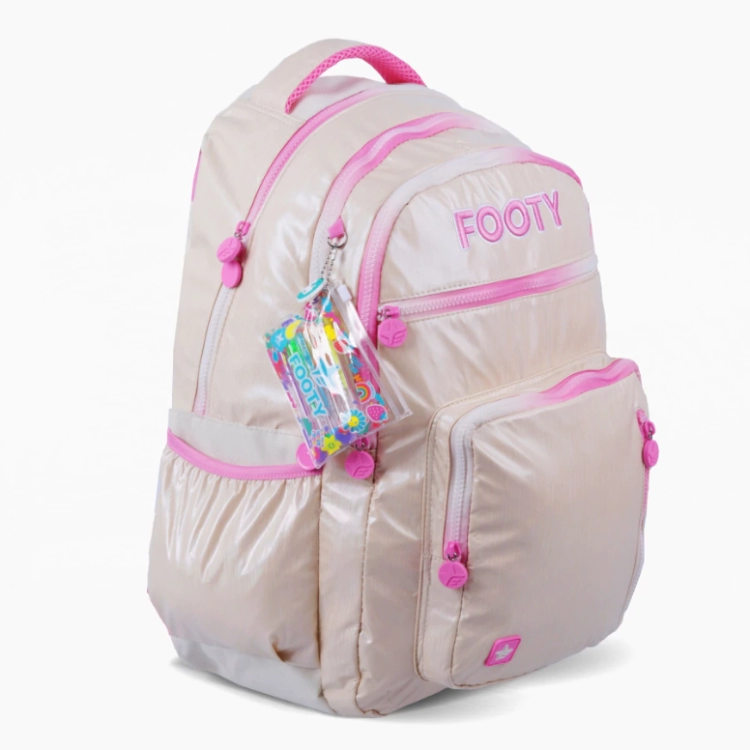 Mochila Escolar Footy 2026 Colorland Beige 18" Art.F26313